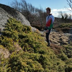 Jens i farta som løypelegger